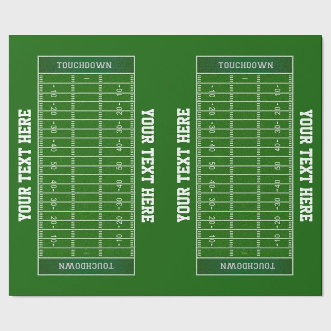 Cadeau Papier d'enveloppement de cadeaux de terrain de fo (Couture)