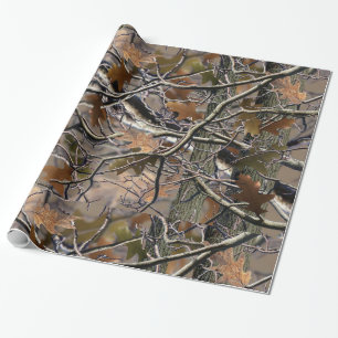 Cadeau Papier d'enveloppement de Camo Arbre Réel