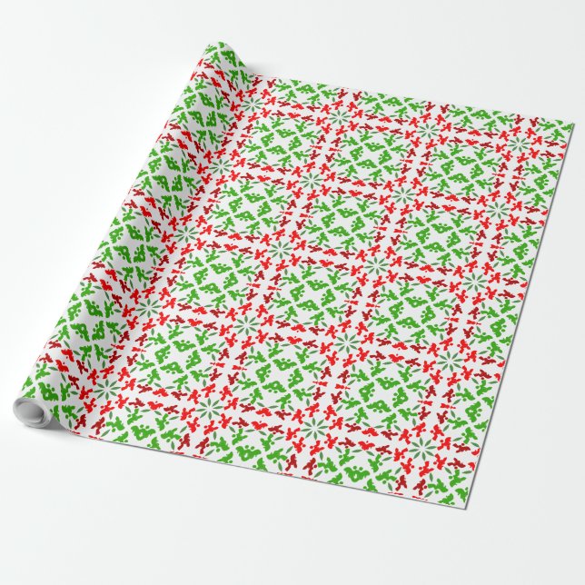 Cadeau Papier d'enveloppement de canicules de Noël (Déroulé)