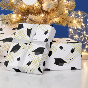 Cadeau Papier d'enveloppement de capuchon noir