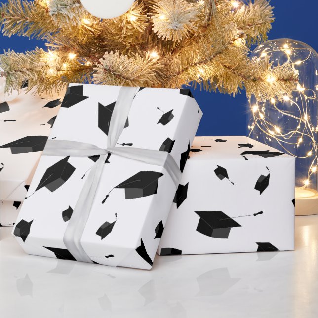 Cadeau Papier d'enveloppement de capuchon noir (Vacances)
