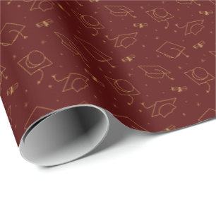Cadeau Papier d'enveloppement de capuchon pour marron et 