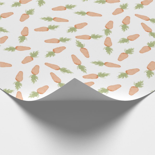 Cadeau Papier d'enveloppement de carottes de Pâques (Coin)