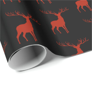 Cadeau Papier d'enveloppement de cerfs de Noël
