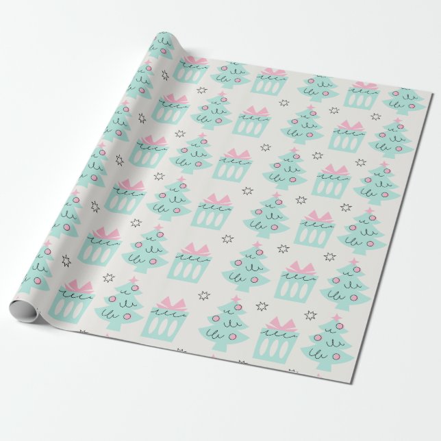 Cadeau Papier d'enveloppement de charme de vacances (Déroulé)