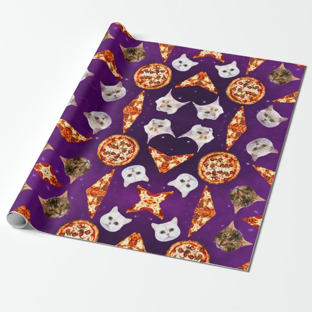 Cadeau Papier d'enveloppement de chats adorables (Déroulé)