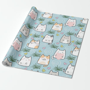 Cadeau Papier d'enveloppement de chats mignonnes - Chats