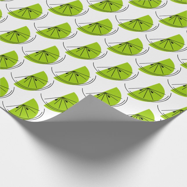 Cadeau Papier d'enveloppement de chaux d'agrumes (Coin)