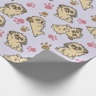 Cadeau Papier d'enveloppement de chien de Tzu Tzu
