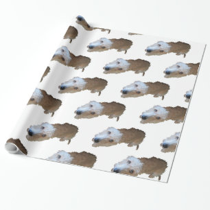 Cadeau Papier d'enveloppement de chien grossier