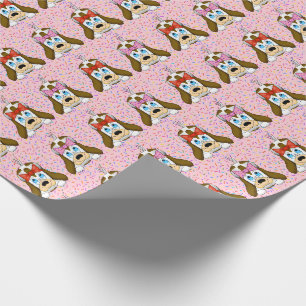 Cadeau Papier d'enveloppement de chien mou