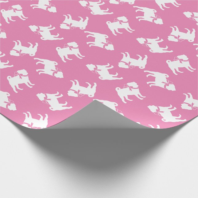 Cadeau Papier d'enveloppement de chiot carlin (Coin)
