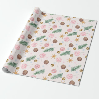 Cadeau Papier d'enveloppement de cloches de Noël Lollipop