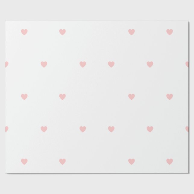 Cadeau Papier d'enveloppement de coeur blanc simple (Couture)