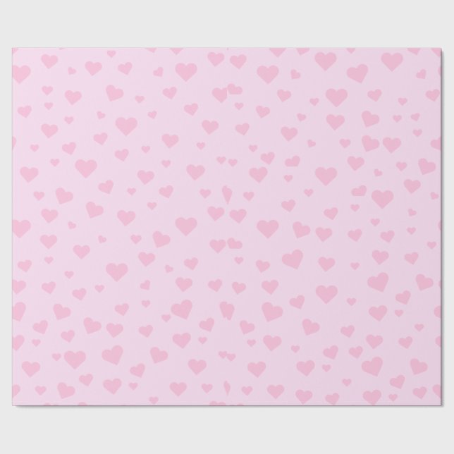 Cadeau Papier d'enveloppement de coeur rose (Couture)