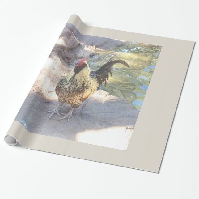 Cadeau Papier d'enveloppement de coq (Déroulé)