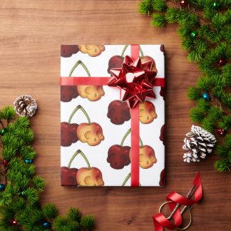 Cadeau Papier d'enveloppement de crâne pour cerisier doux