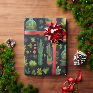 Cadeau Papier d'enveloppement de décantation en terrarium