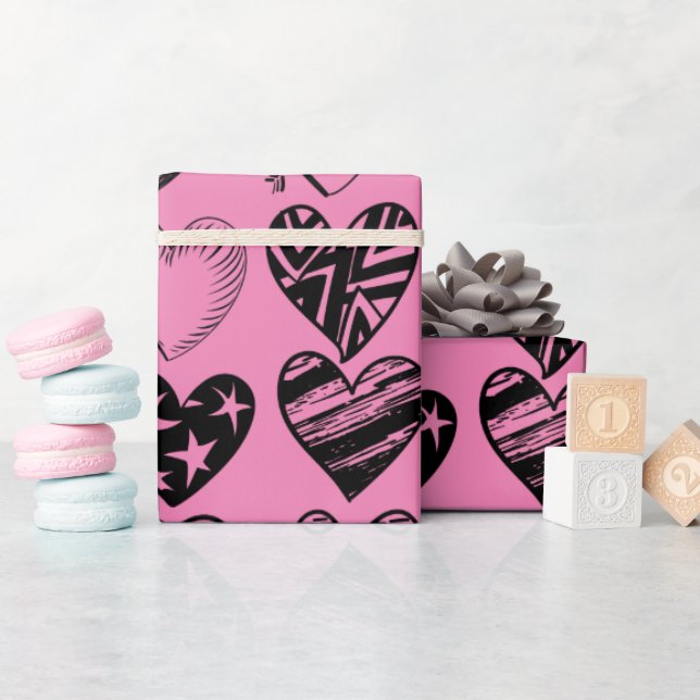 Cadeau Papier d'enveloppement de dessin de griffes de coe (Baby Shower)