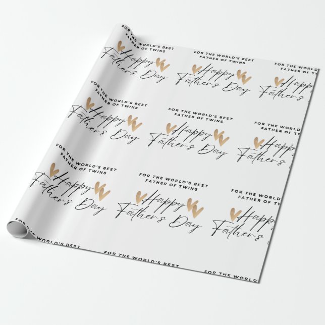 Cadeau Papier d'enveloppement de Fêtes des pères (Déroulé)