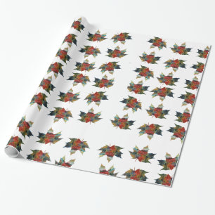 Cadeau Papier d'enveloppement de feuilles d'automne