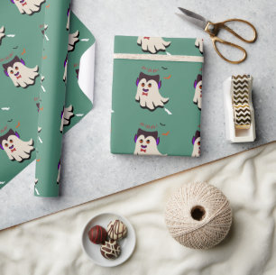 Cadeau Papier d'enveloppement de feuilles de Motif Bay de