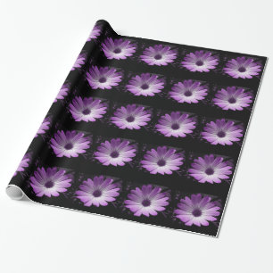 Cadeau Papier d'enveloppement de fleur pourpre