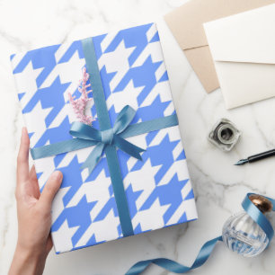 Cadeau Papier d'enveloppement de fleurs bleues de Cornflo