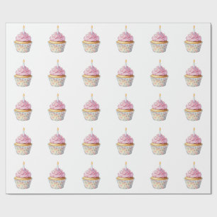 Cadeau Papier d'enveloppement de gâteau d'anniversaire