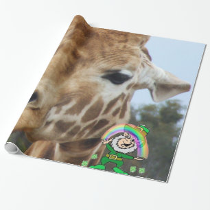 Cadeau Papier d'enveloppement de girafe