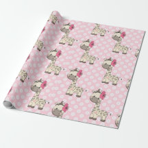 Papier d'enveloppement de Giraffe pour bébé