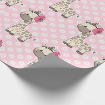 Papier d'enveloppement de Giraffe pour bébé