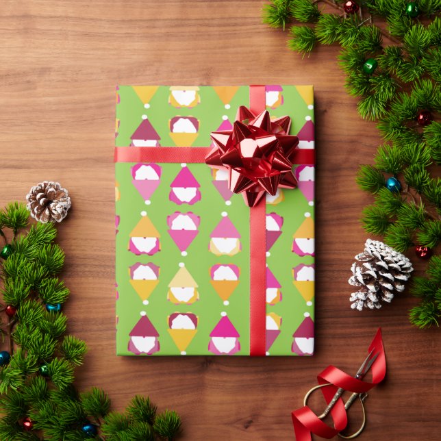 Cadeau Papier d'enveloppement de Gnome Disco (Cadeau de vacances)