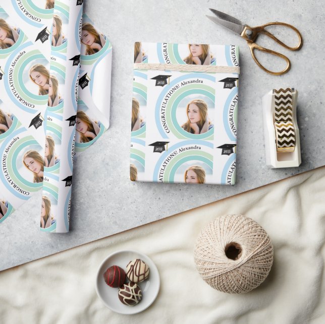 Cadeau Papier d'enveloppement de graduation de Pastels Ph (Artisanat)