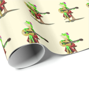 Cadeau Papier d'enveloppement de grenouille du Lecteur de