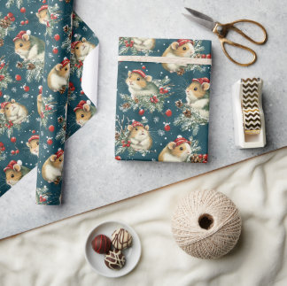 Cadeau Papier d'enveloppement de hamster