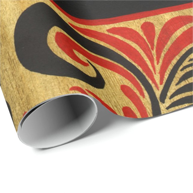Cadeau Papier d'enveloppement de hohlome russe (Coin rond)