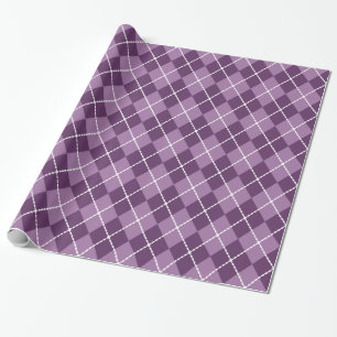 Cadeau Papier d'enveloppement de Jacquard violet