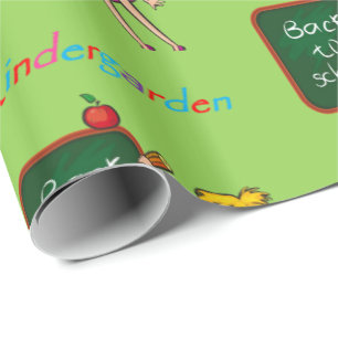 Cadeau Papier d'enveloppement de jardin d'enfants