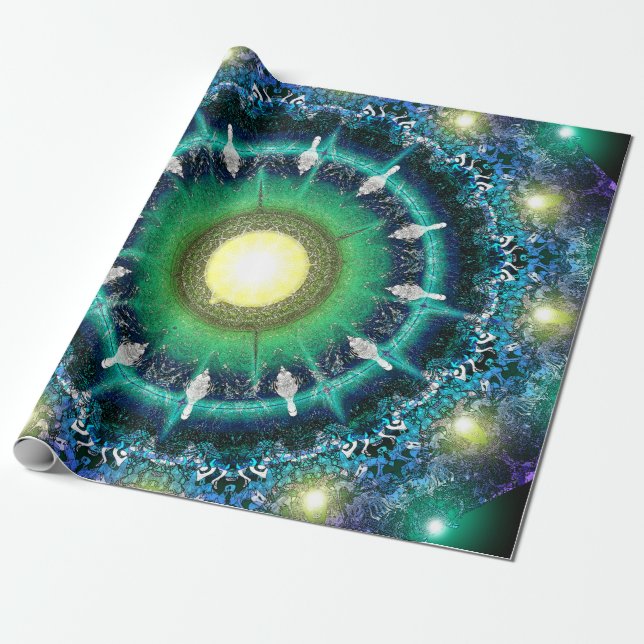 Cadeau Papier d'enveloppement de kaléidoscope (Déroulé)