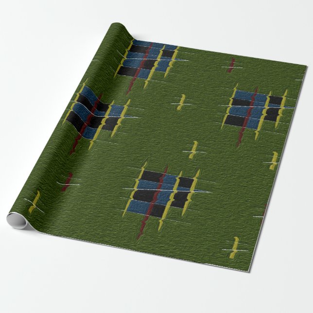 Cadeau Papier d'enveloppement de la Branche d'olive (Déroulé)