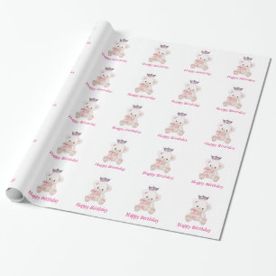 Cadeau Papier d'enveloppement de la couronne d'ours de st