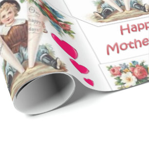 Cadeau Papier d'enveloppement de la fête des mères