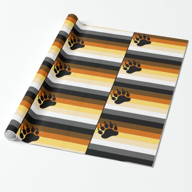Cadeau Papier d'enveloppement de la fierté de l'ours (Déroulé)