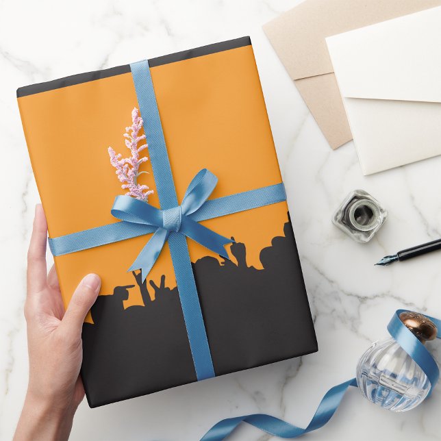 Cadeau Papier d'enveloppement de la foule de concerts (Créateur téléchargé)