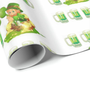 Cadeau Papier d'enveloppement de la Saint-Patrick