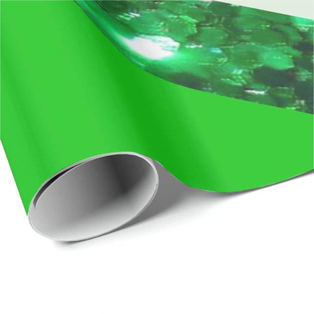 Cadeau Papier d'enveloppement de la Saint-Patrick (Coin rond)