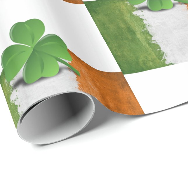 Cadeau Papier d'enveloppement de la Saint-Patrick (Coin rond)