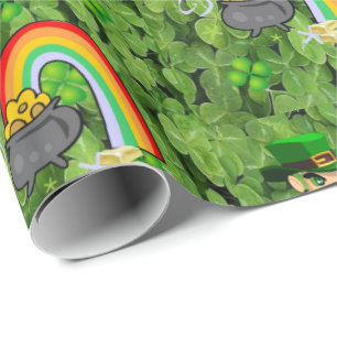 Cadeau Papier d'enveloppement de la Saint-Patrick