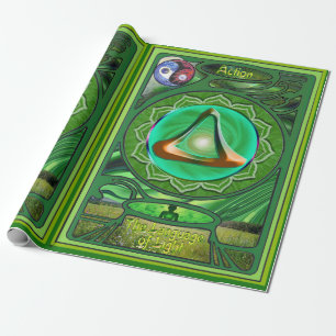 Cadeau Papier d'enveloppement de l'action Chakra du coeur